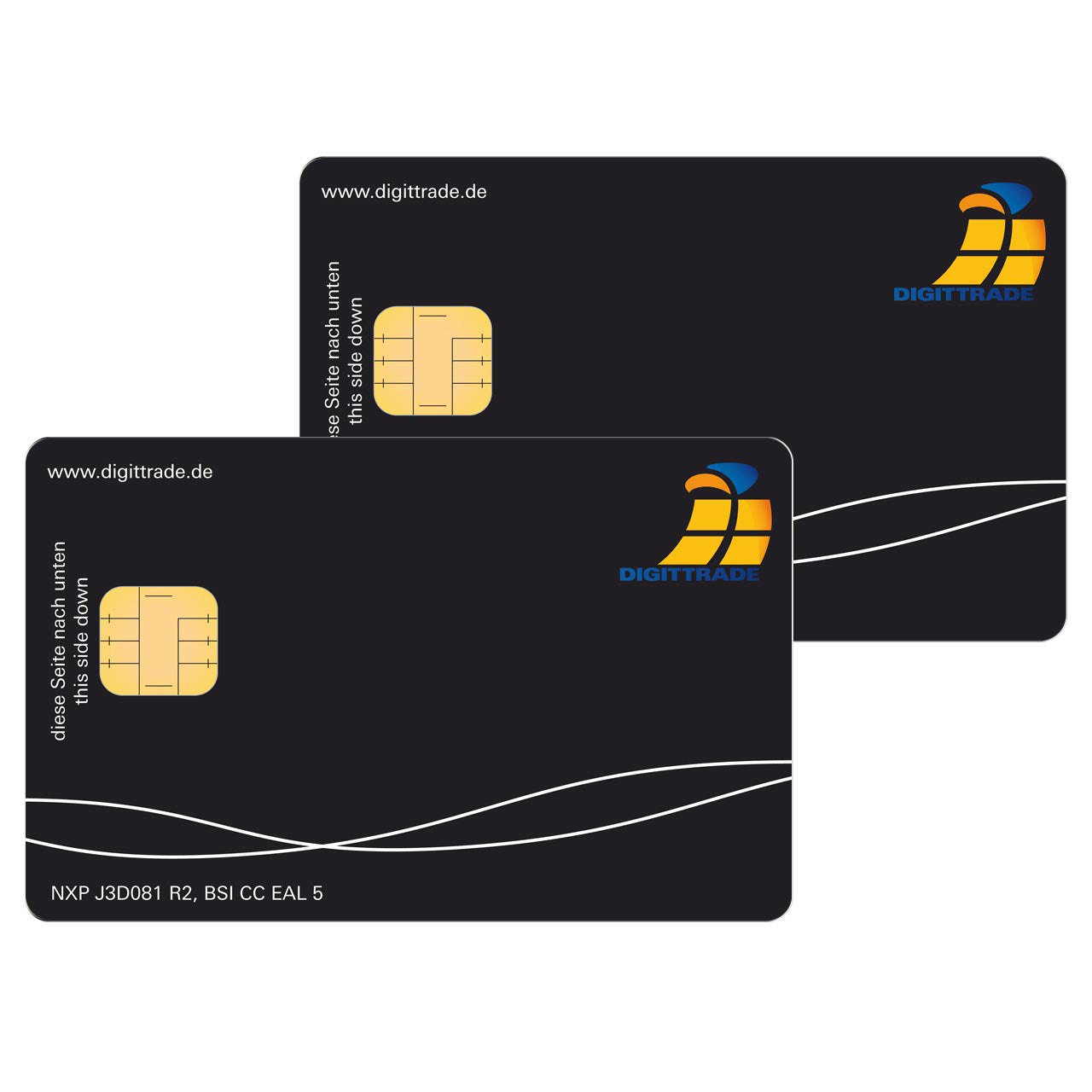 Produktbild: 2 NXP Smartcards für die DIGITTRADE High Security Festplatte HS256S