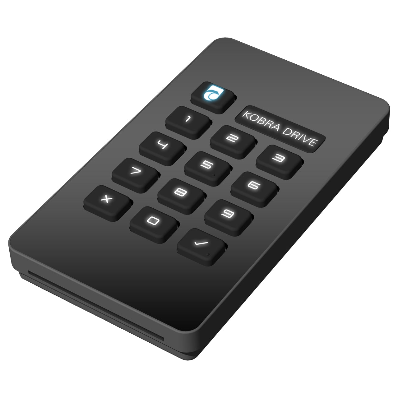 Kobra Drive VS ohne eingesteckte Smartcard und mit leuchtender Tastatur