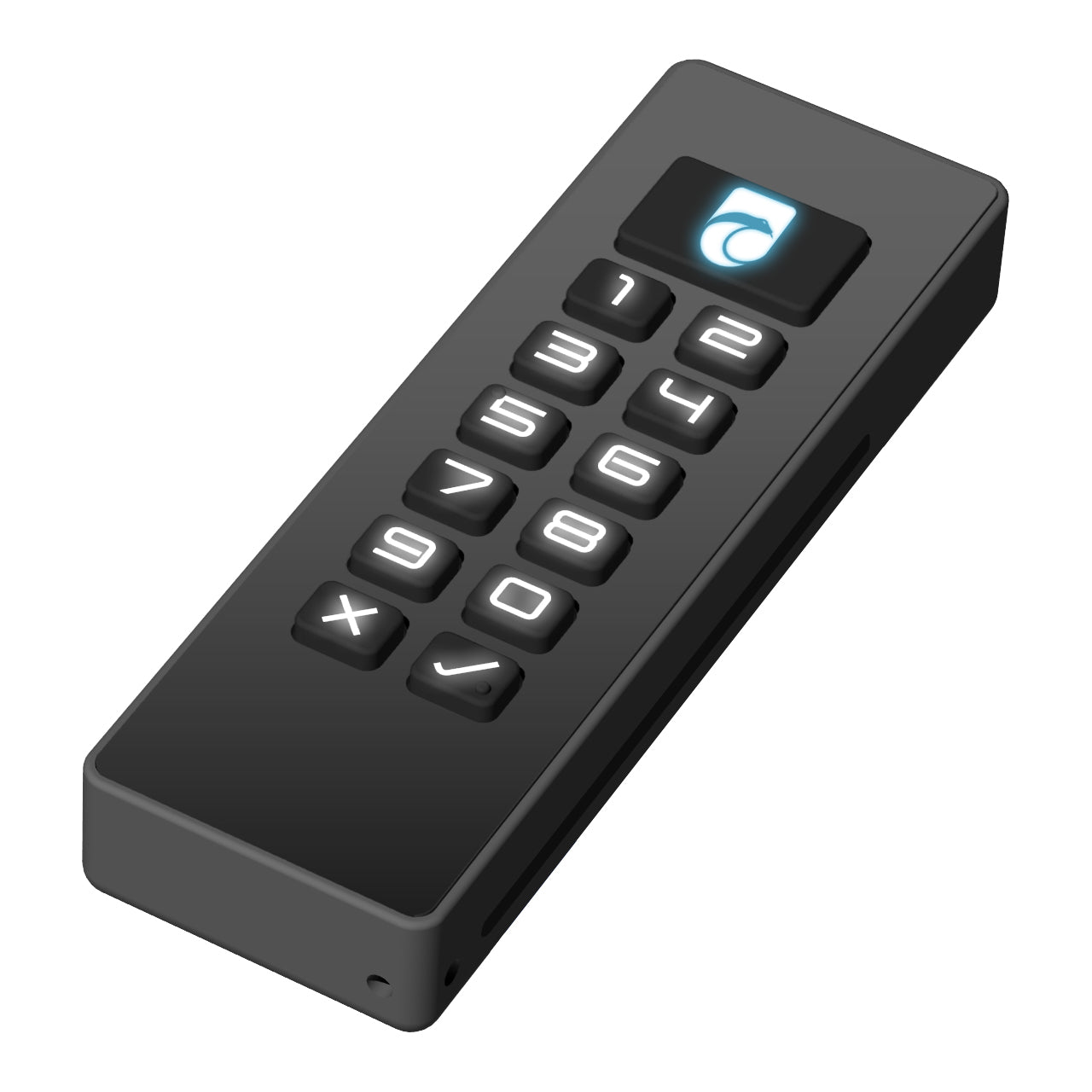 Kobra Stick VS ohne eingesteckte Smartcard und mit leuchtender Tastatur